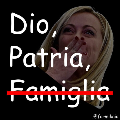 Dio, Patria, Famiglia